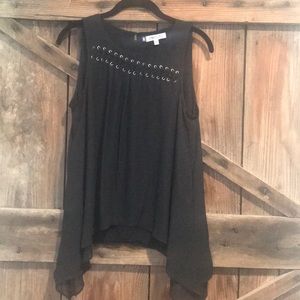 Sheer black Jennifer Lopez tank
